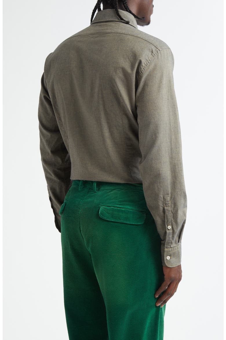 Genova Classic Button-Up Shirt, Alternate, color, THE VERDE