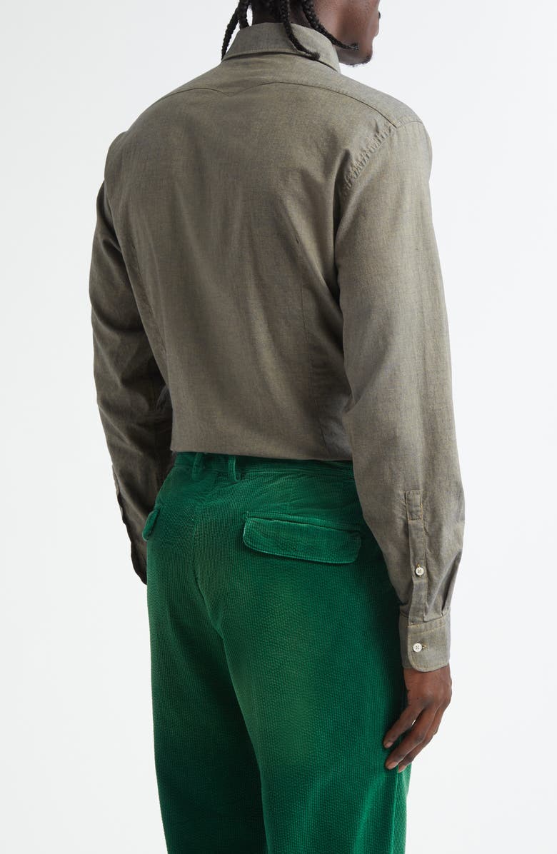 Massimo Alba Genova Classic Button-Up Shirt, Alternate, color, The Verde