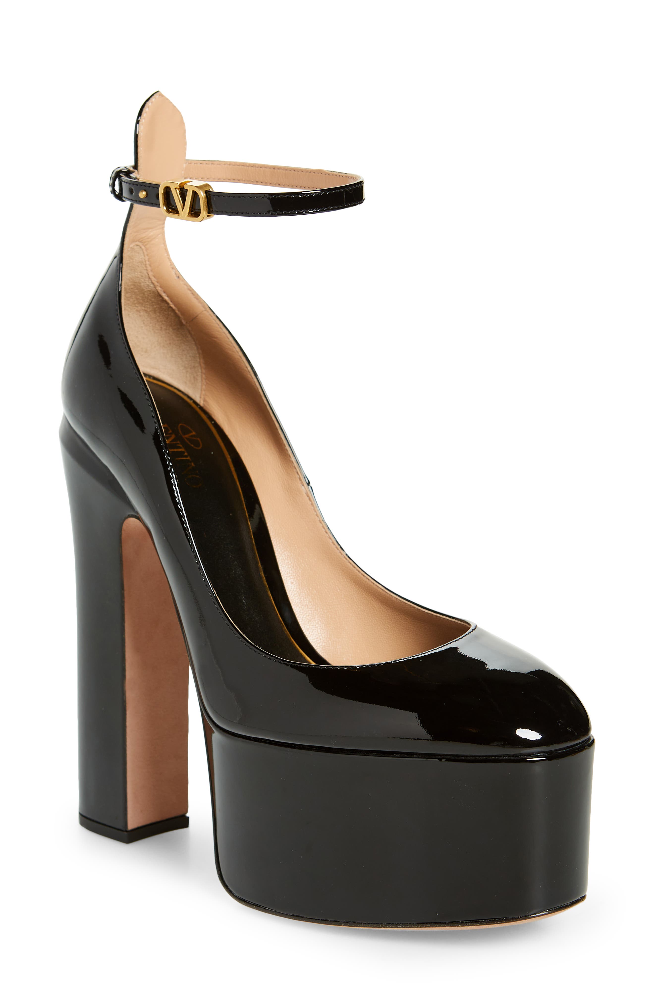 Valentino Tan-Go Platform Pump, Main, color, NERO