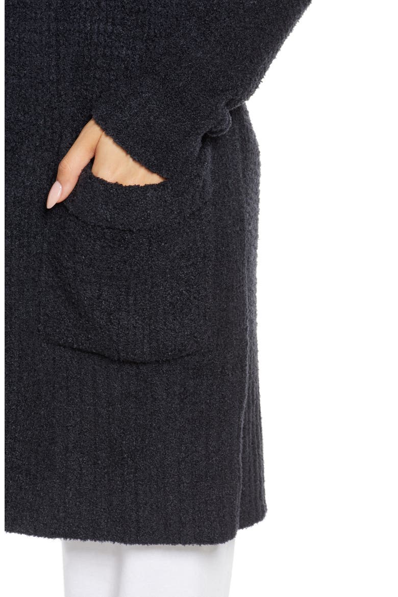 CozyChic® Lite Long Weekend Cardigan, Alternate, color, BLACK