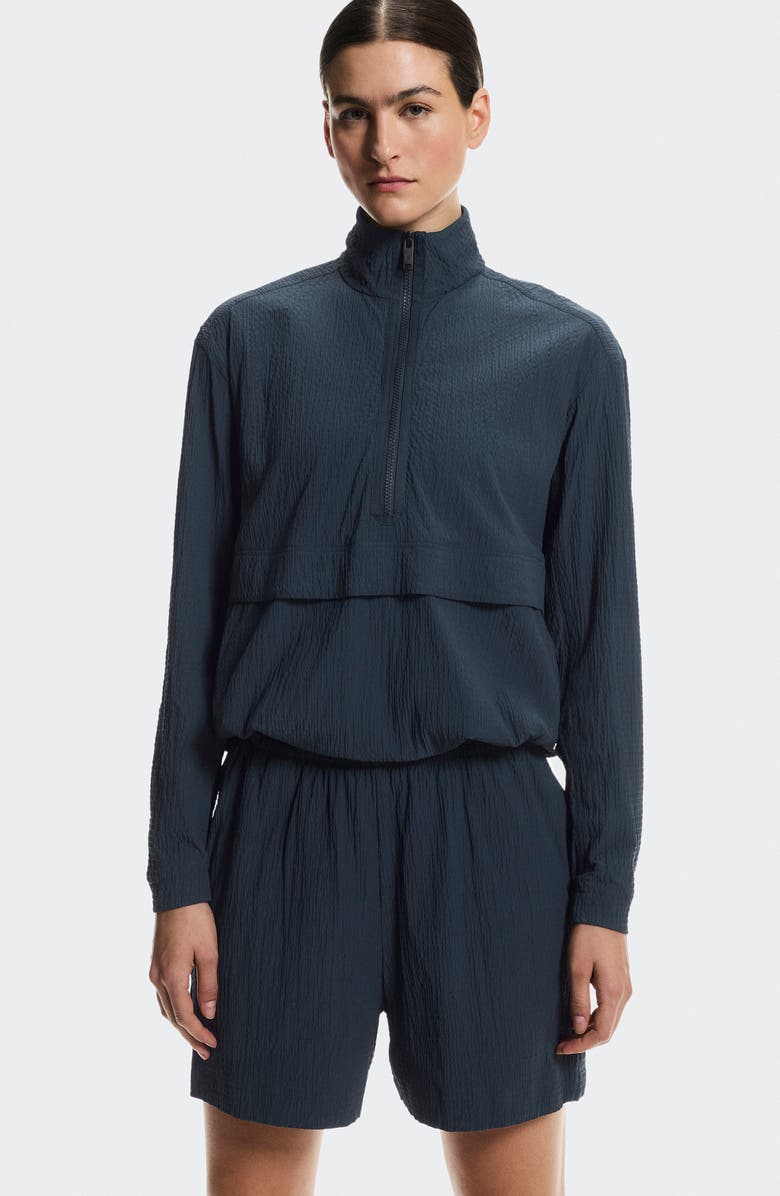 On Courtside Half Zip Pullover, Alternate, color, Midnight