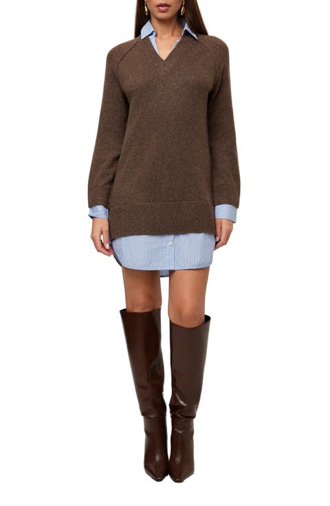 Carrie Mixed Media Minidress