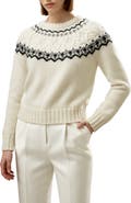 Lilysilk Fair Isle Crewneck Sweater for Women