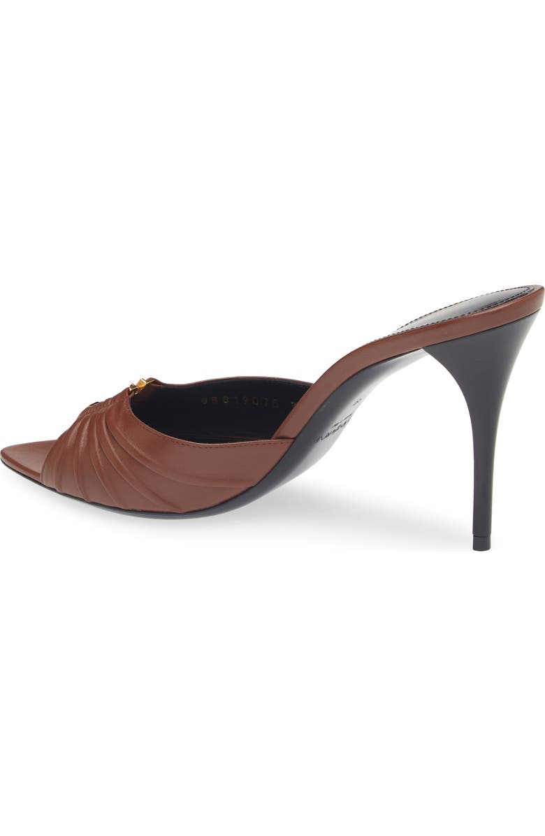 Saint Laurent Babylone Sandal, Alternate, color, Aesthetic Brown