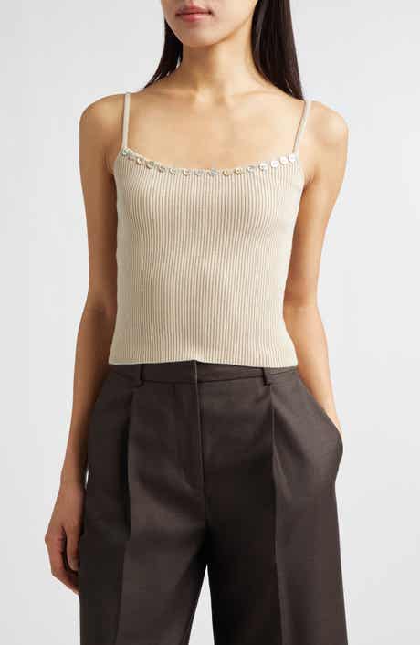Soleil Wool & Cotton Rib Sweater Tank