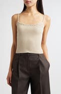 STAUD Soleil Wool & Cotton Rib Sweater Tank