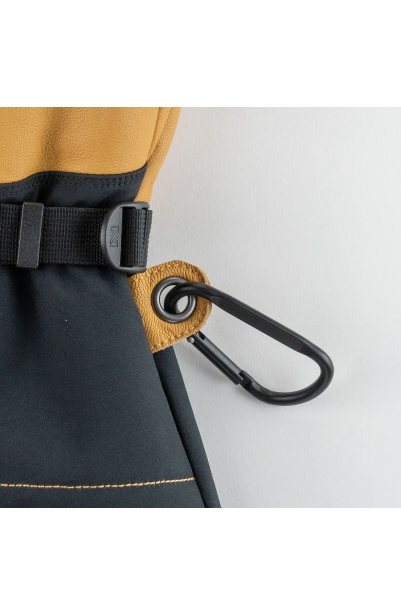 Mobile Warming Alta Hybrid Waterproof Heated Snow Mitten, Alternate, color, Tan