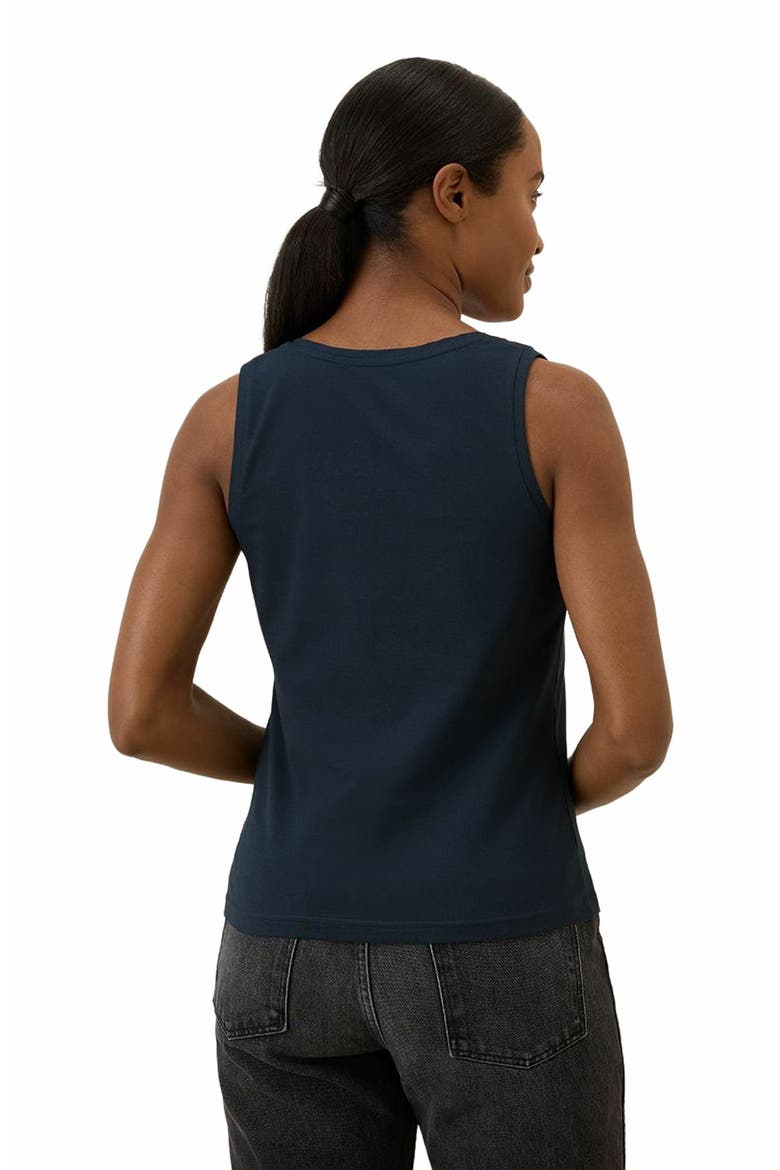 Organic Cotton Luxe Stretch Jersey Tank, Alternate, color, Midnight Blue