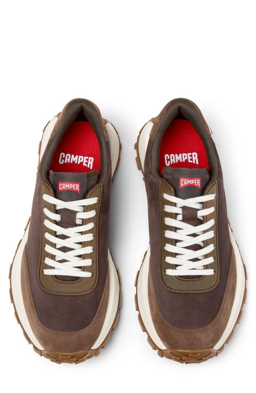Camper Drift Trail Leather Sneakers In Brown