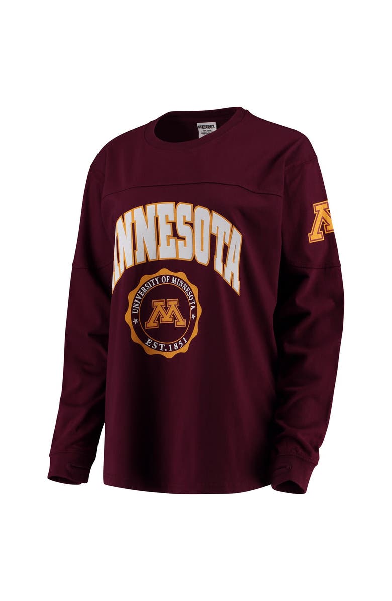 PRESSBOX Women's Maroon Minnesota Golden Gophers Edith Long Sleeve T-Shirt, Main, color, Maroon