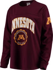 PRESSBOX Women's Maroon Minnesota Golden Gophers Edith Long Sleeve T-Shirt