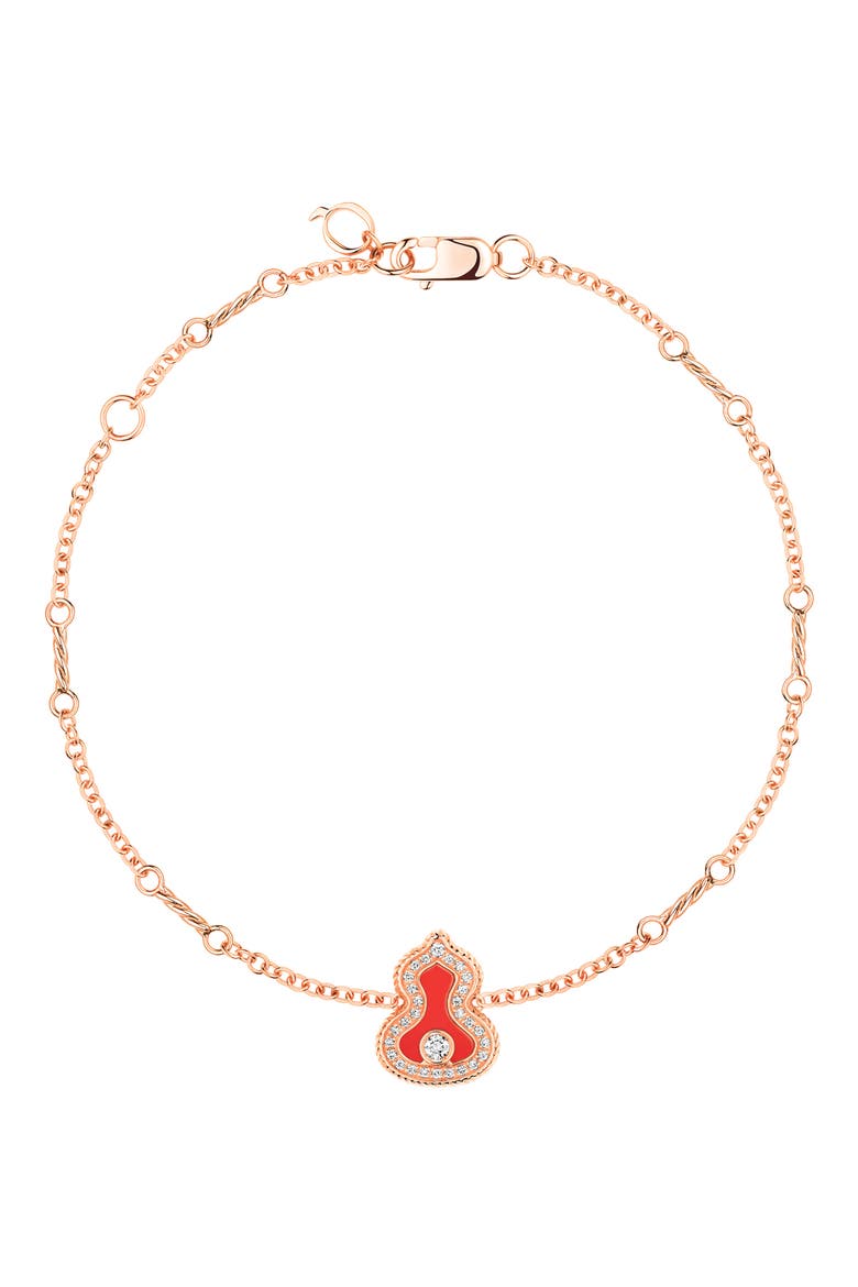 Wulu Diamond Bracelet, Alternate, color, ROSE GOLD