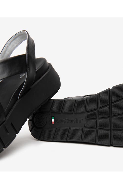 Nerogiardini Slingback Platform Sandal In Black