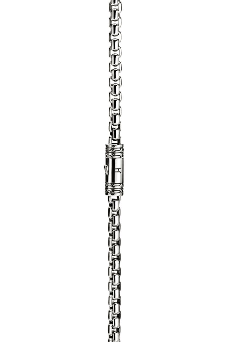 Heishi Tag Necklace Sterling Silver, Alternate, color, SILVER