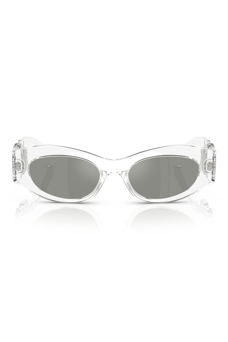 51mm Oval Sunglasses, Main, color, CRYSTAL