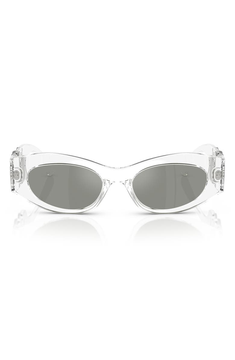 Versace 51mm Oval Sunglasses, Main, color,