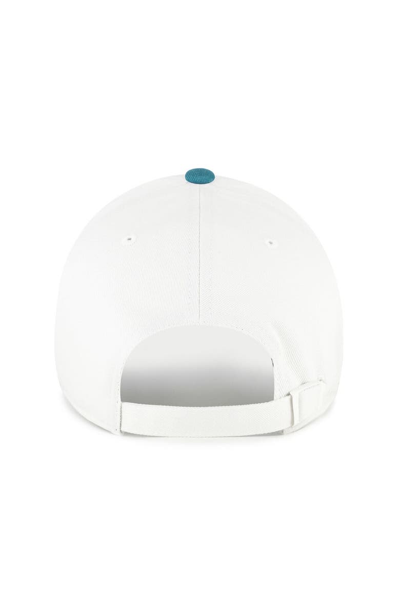 Men's '47 White/Teal Arizona Diamondbacks Contemporary Tonal Clean Up Adjustable Hat, Alternate, color, White