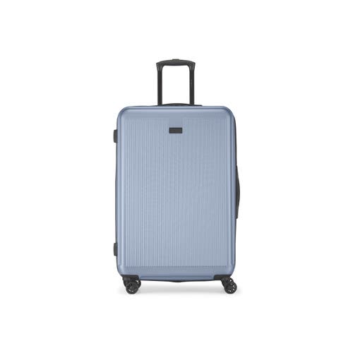 Bugatti Singapore Hardside Check-in Large Luggage With Expansion In Metallic Blue