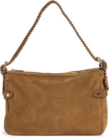 Chaya Whipstitch Suede Shoulder Bag