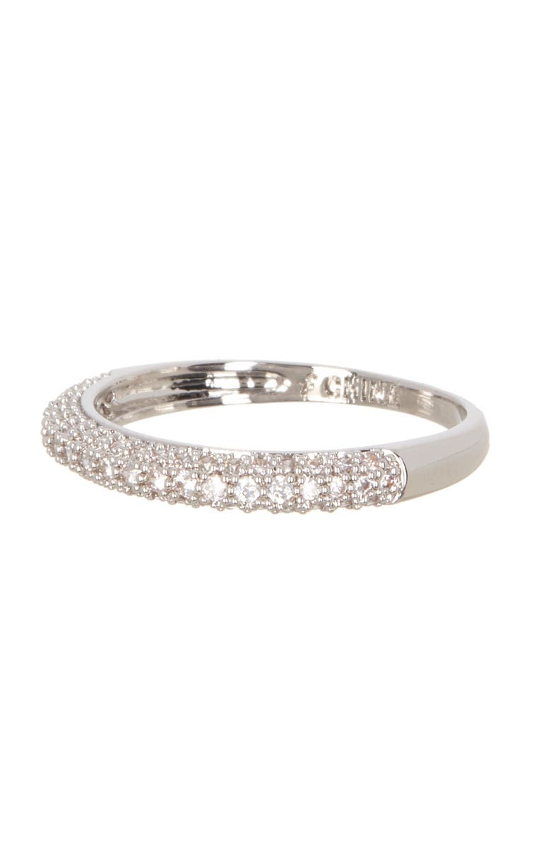 NORDSTROM RACK Thin CZ Pave Band, Alternate, color,