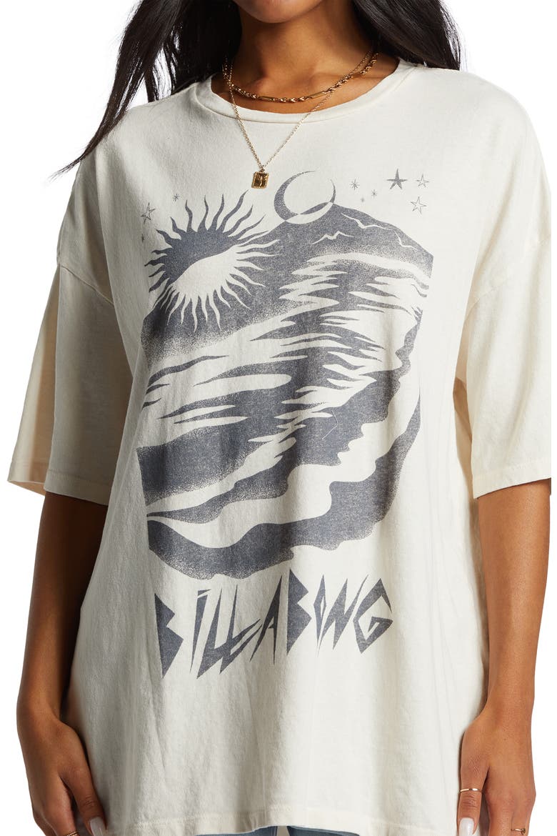 Night Walks Cotton Graphic T-Shirt, Alternate, color, WHITE CAP