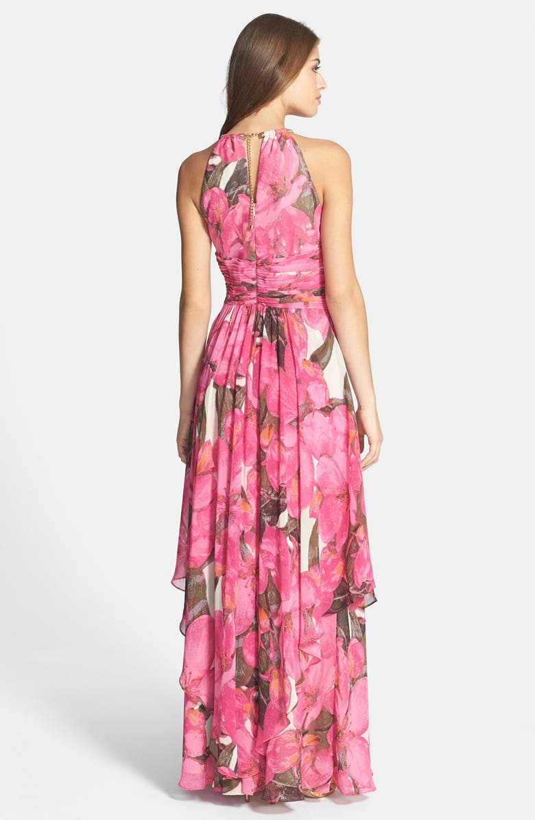 Eliza J Print Chiffon Maxi Dress, Alternate, color,