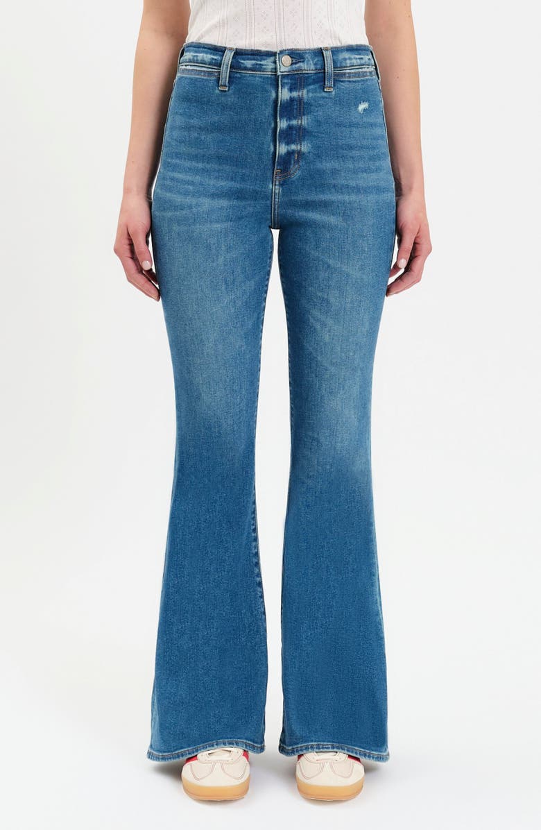 DAZE Sunset High Waist Flare Jeans, Main, color, Too Sweet