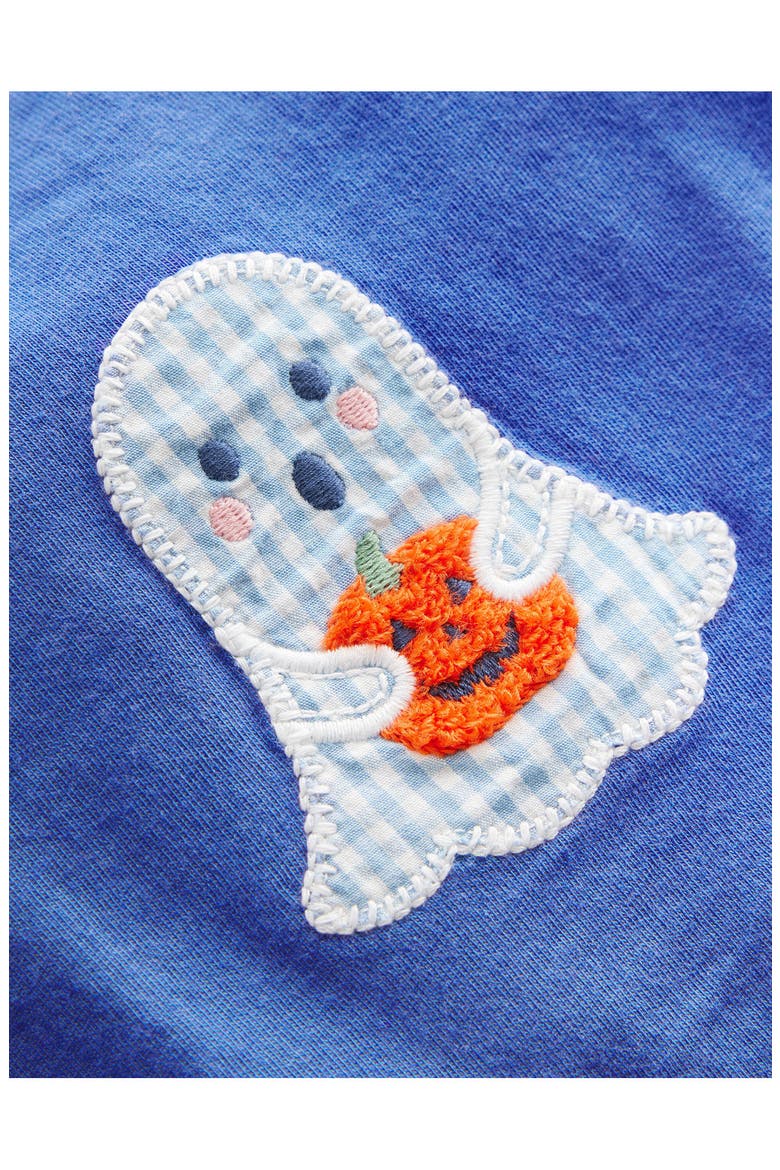 Kids' Long Sleeve Appliqué T-Shirt, Alternate, color, BLUEJAY GHOST