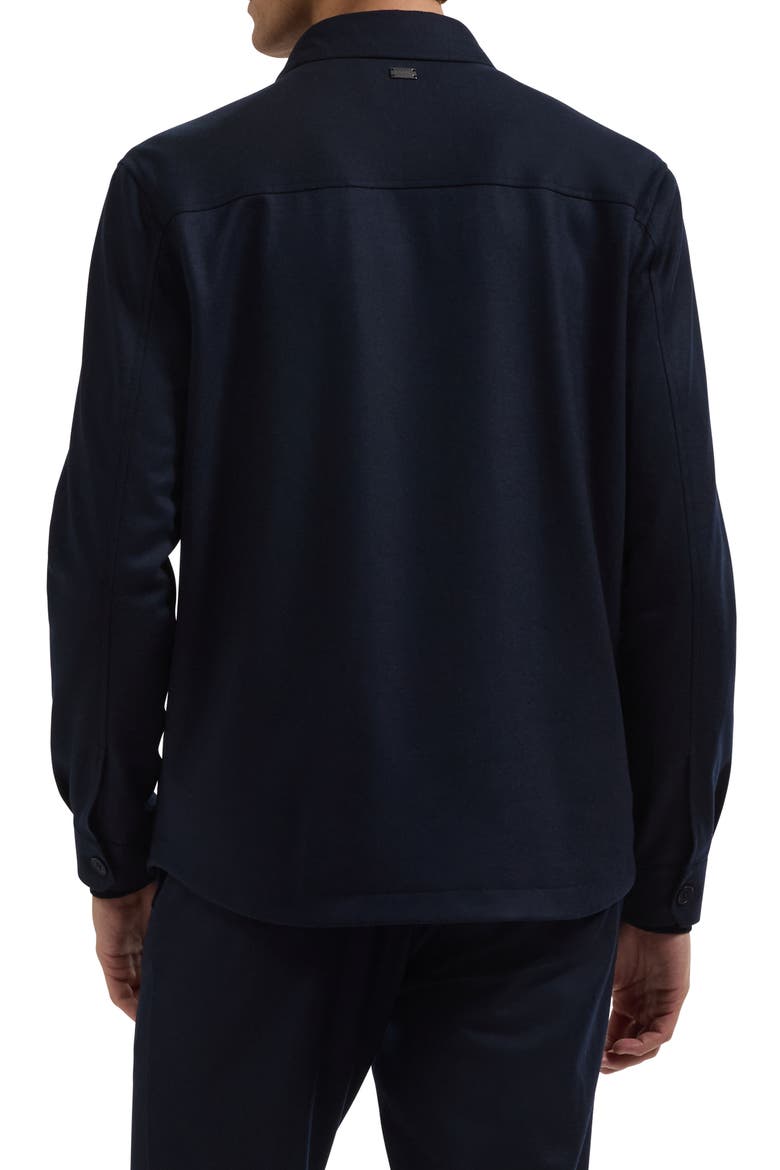 Wool Blend Shirt Jacket, Alternate, color, NAVY