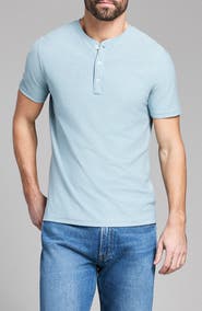 Billy Reid Bird's Eye Short Sleeve Henley