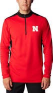 Columbia Men's Columbia Scarlet Nebraska Huskers Tech Trail™ Omni-Shade Quarter-Zip Top