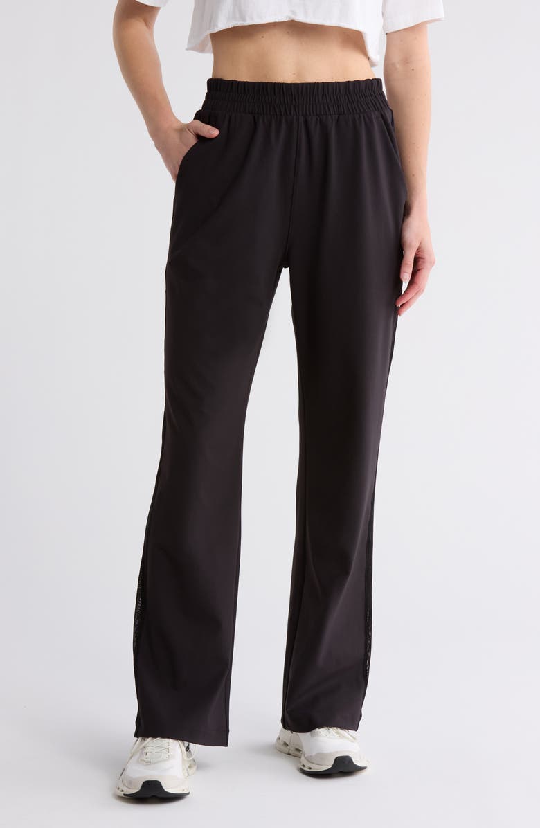 X by Gottex Lace Stripe Wide Leg Pants, Main, color, 