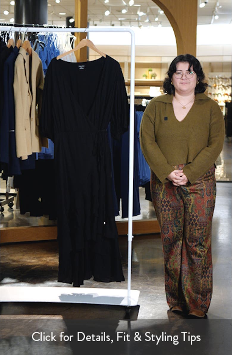 Bea Wrap Front Tiered Dress, sales video thumbnail