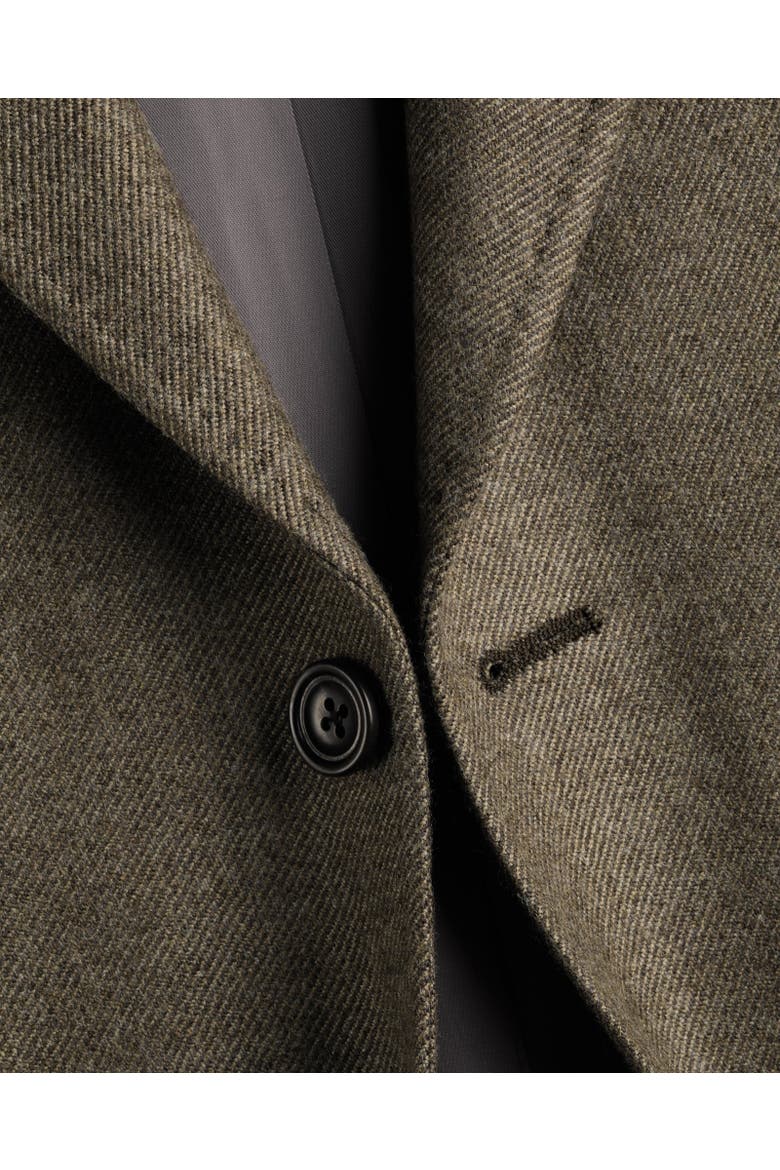 Wool Texture Slim Fit Jacket, Alternate, color, Stone