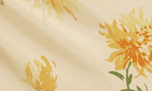 Shop Reformation Frankie Floral Silk Maxi Dress In Honeyglow