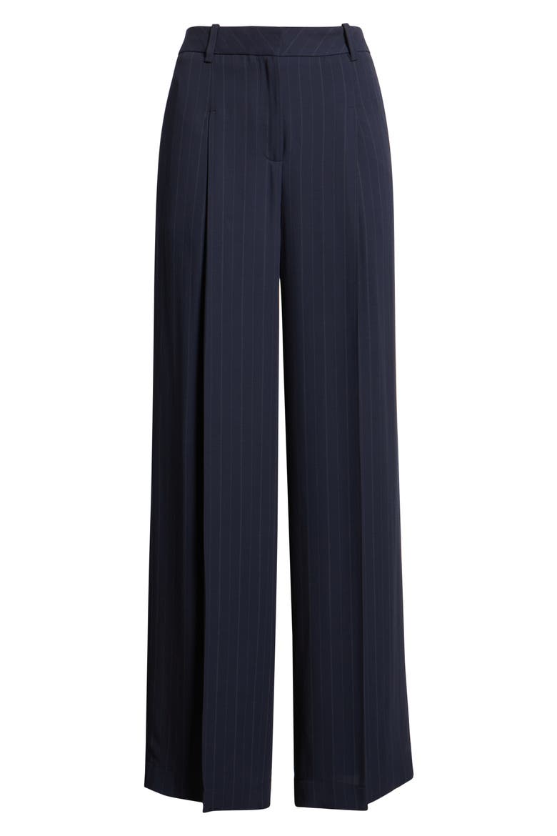 Tiana Pinstripe Pants, Alternate, color, SKY CAPTAIN PINSTRIPE