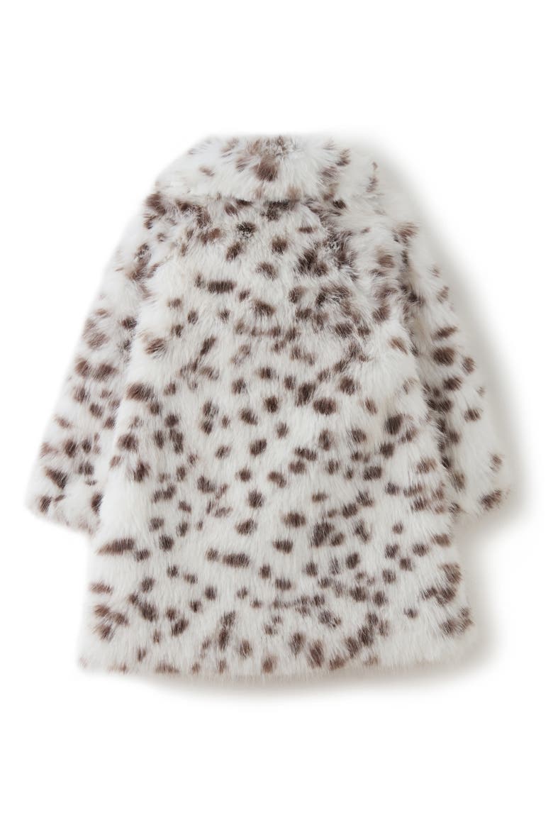 Kids' Sutton Faux Fur Jacket, Alternate, color, WHITE/ BLACK