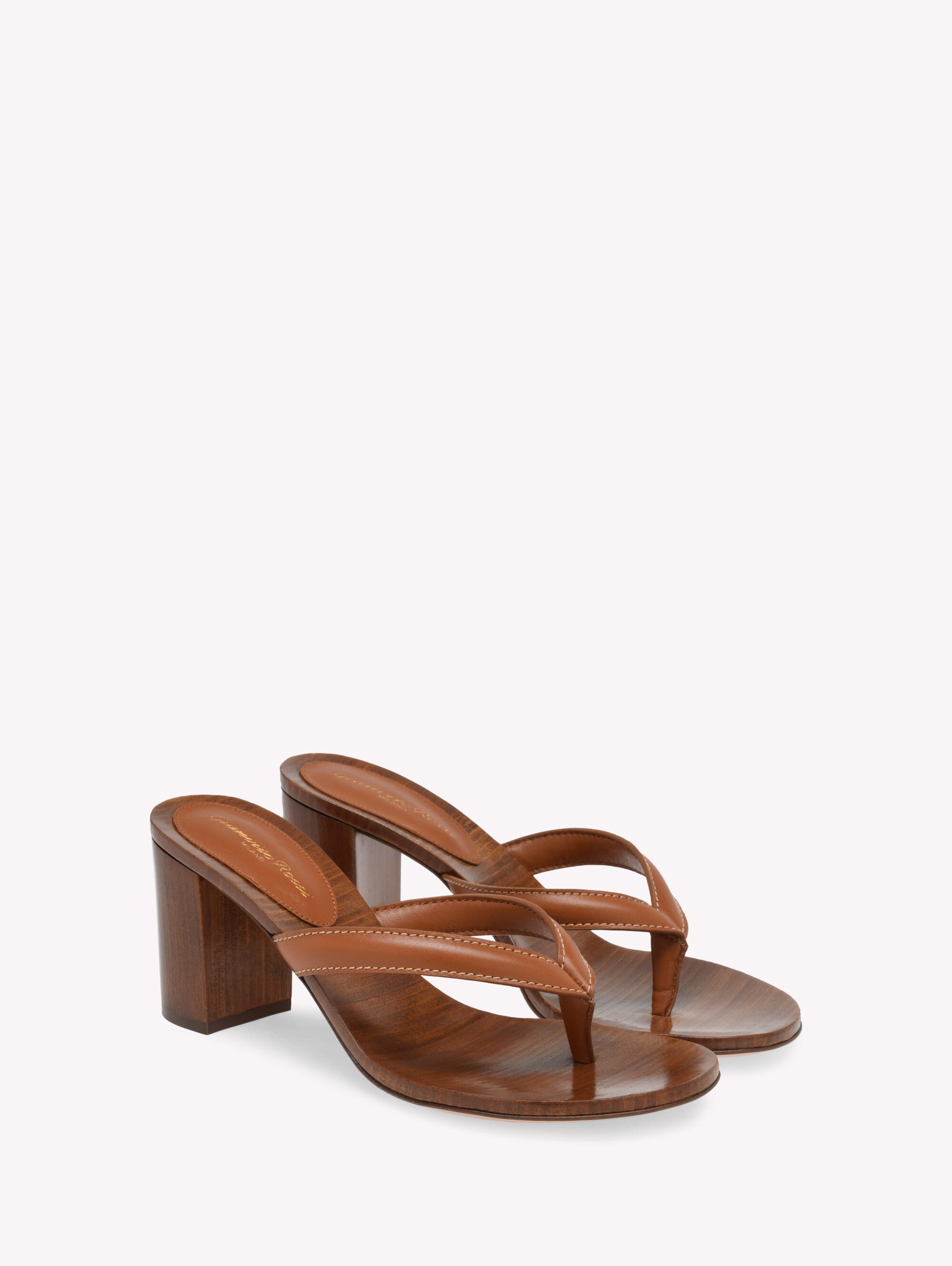 Gianvito Rossi Newport Thong, Alternate, color, Brown Leather