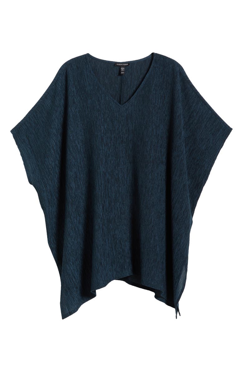 Eileen Fisher Boxy V-Neck Top, Alternate, color, Blue Spruce