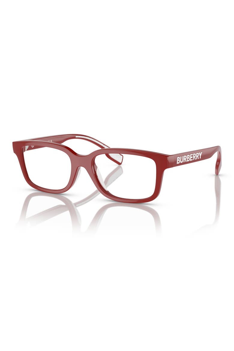 50mm Rectangular Optical Glasses, Alternate, color, RED / DEMO LENS