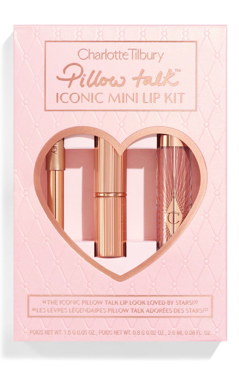 Charlotte Tilbury Pillow Talk Iconic Mini Lip Set $43 Value, Alternate, color,