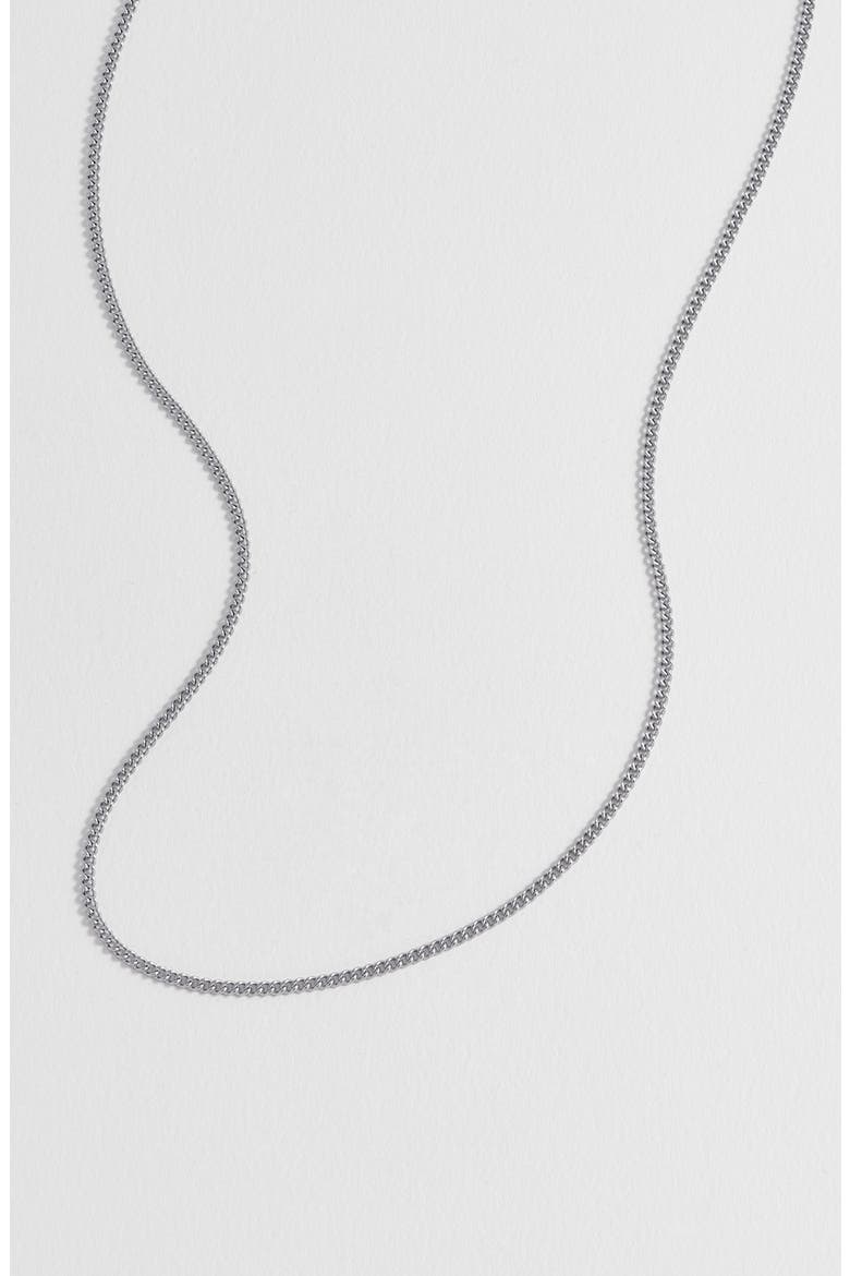 Men's Box Chain Necklace, Alternate, color, SILVER