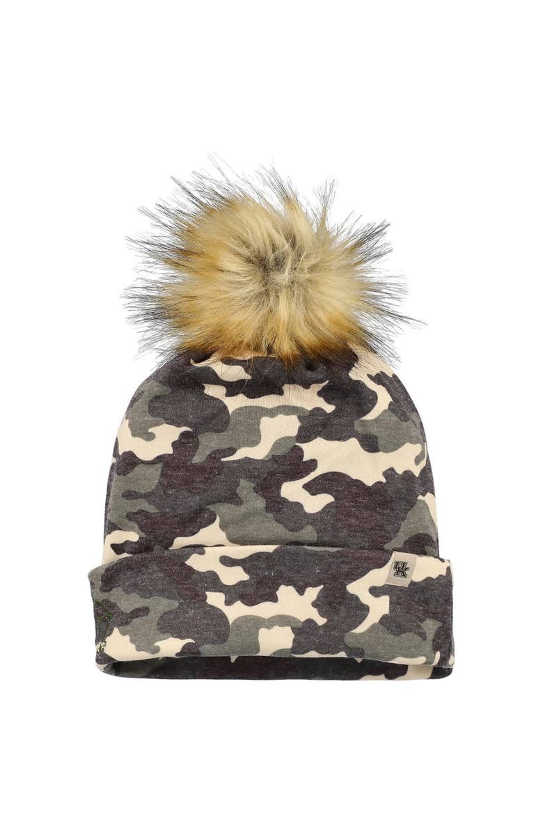 TOP OF THE WORLD Men's Top of the World Camo Kentucky Wildcats OHT Military Appreciation Cuffed Knit Hat with Pom, Main, color, Camo
