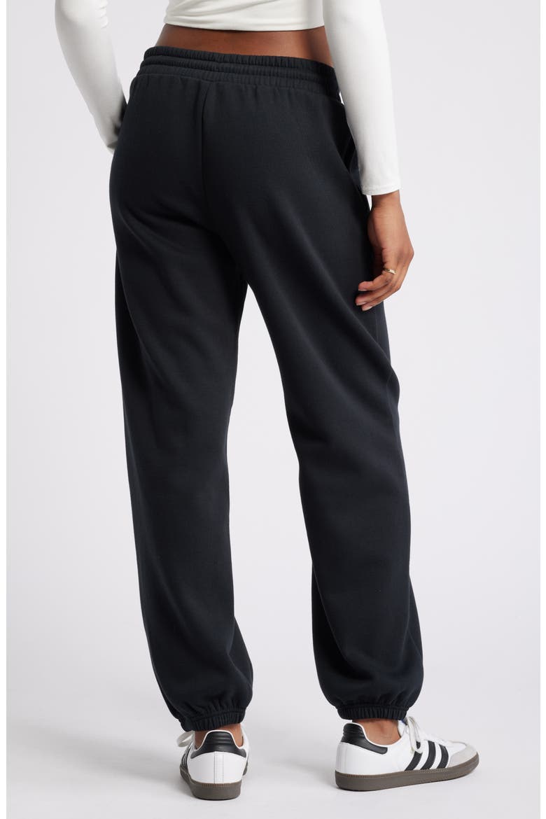 Baggy Fleece Joggers, Alternate, color, BLACK JET