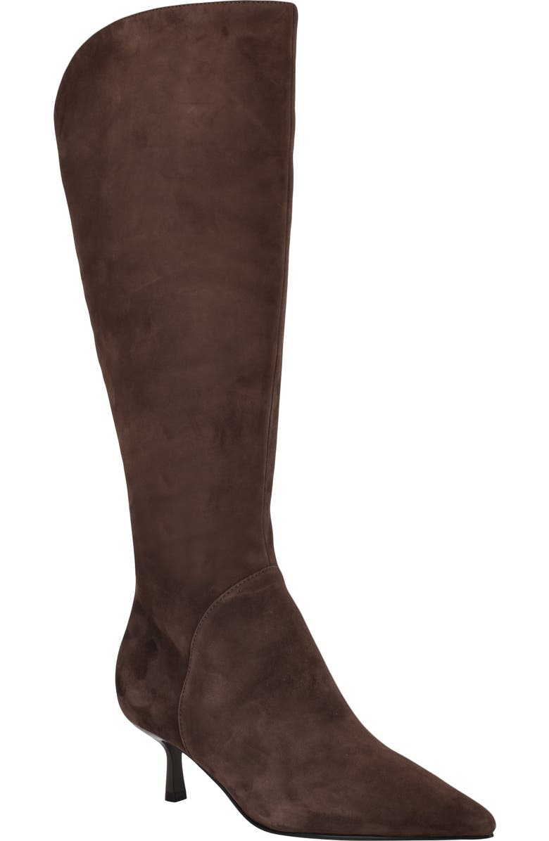 GUESS Yania Pointed Toe Boot, Main, color, Dark Brown