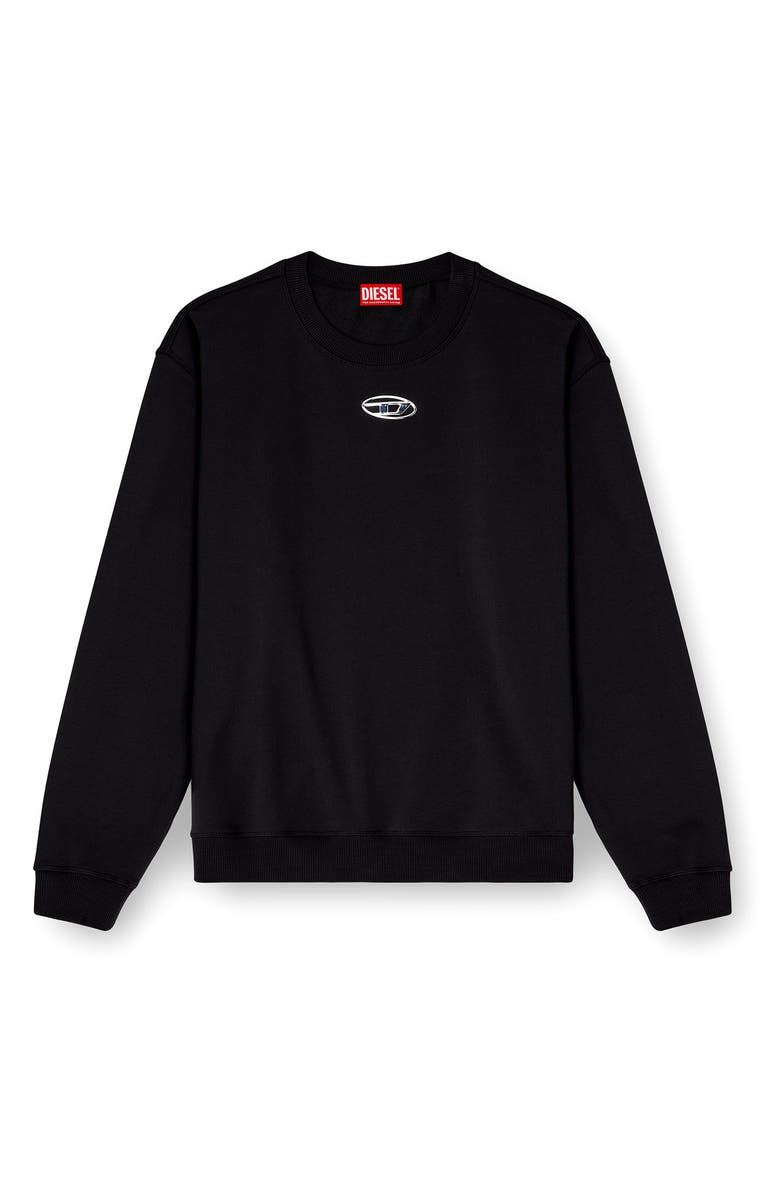 DIESEL<sup>®</sup> S-Norm-Iod Sweatshirt, Alternate, color, Black