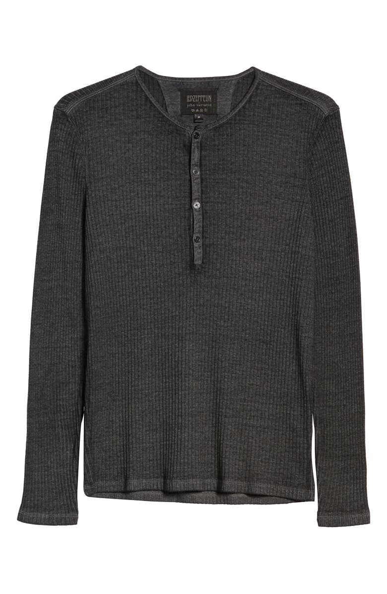 John Varvatos Slim Fit Long Sleeve Henley, Alternate, color, 