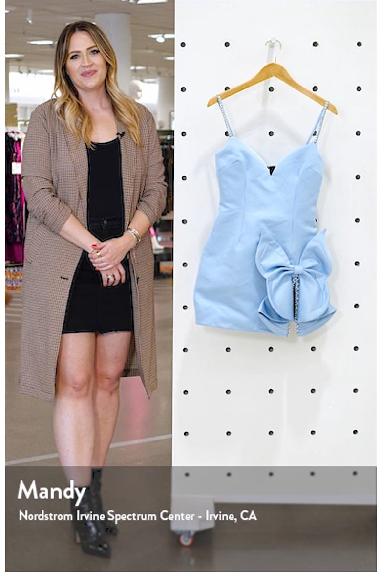 Crystal Bow Embellished Minidress video
