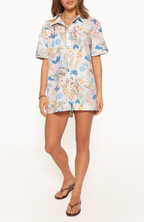 Calypso Button Front Romper
