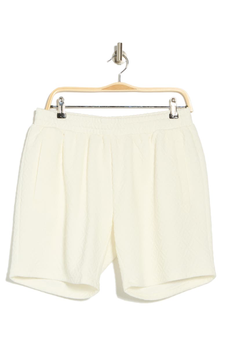 FLEECE FACTORY Jacquard Shorts, Alternate, color, Ivory